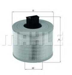 MAHLE Filtru aer MAHLE ORIGINAL LX 1035 (LX 1035)