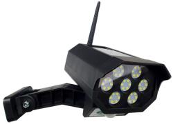 Baterie Centrum Cameră LED de supraveghere falsă cu senzor LED/3, 7V IP44 negru + telecomandă (BC0568)