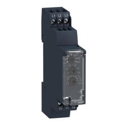 Schneider Electric Harmony Control Relays - RM17TU00 - háromfázisú fázis - és feszültségfigyelő relé, 1CO, 5A, 208…480VAC (RM17TU00)