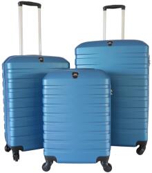 Kring Ground VALERIE Bőröndkészlet, ABS, S + M + L méret, Tengerészkék, 3 db