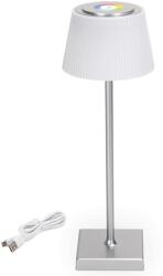 Aigostar B. V. Aigostar - LED RGBW Kültéri dimmelhető újratölthető lámpa 4W/5V 3600mAh fehér/króm IP54 AI0979 (AI0979)