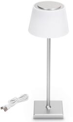 Aigostar B. V. Aigostar - LED Kültéri dimmelhető újratölthető lámpa 4W/5V 3600mAh fehér/króm IP54 AI0977 (AI0977)