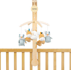 Nattou zenélő-forgó plüss fa állvánnyal Felix and Leo - babycenter-online