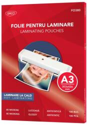 Daco Folie laminare A3 80 microni 100/top DACO FO380 (FO380)