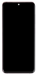 Samsung G980F Galaxy S20 előlap keret, lcd kijelző és érintőpanel, rózsaszín (Incell, TFT)
