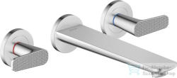 Hansgrohe AXOR CITTERIO C falsík alatti kádtöltő csaptelep rombuszmetszéses fogantyúval, zuhany csatlakozó és alaptest nélkül, króm 49483000 (49483000)