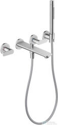Hansgrohe AXOR CITTERIO C falsík alatti kádtöltő csaptelep zuhanyszettel, alaptest nélkül, Króm 49480000 (49480000)