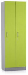 Lenza Fa szekrény Visio LUX - 2 szakasz, 60 x 42 x 190 cm, zöld