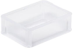 Bekuplast Basicline Euro láda 200x150x70 mm, alja és oldala zárt, Átlátszó (0721_000314_998001L)