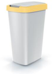 Prosperplast Szemeteskosár színes tetővel, 45 l, sárga / szürke