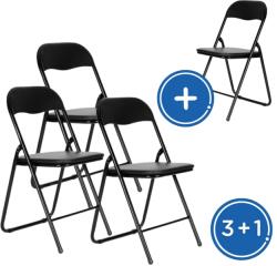 Rauman Rosso összecsukható konferencia szék 3 + 1 INGYENES, fekete