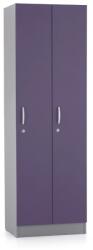 Lenza Fa szekrény Visio LUX - 2 szakasz, 60 x 42 x 190 cm, lila