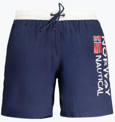Norway Pantaloni scurti barbati pentru inot cu imprimeu cu logo, croiala Regular fit, Bleumarin (FI-848307_BLBLU_XL)
