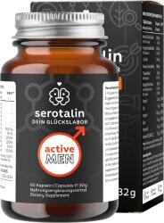 Serotalin Active Men - Shilajit, Maca, Tribulus Terrestris, görögszéna, cink, szelén és vitaminok, 60 kapszula