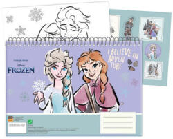 Jégvarázs Disney Jégvarázs Adventure A/4 spirál vázlatfüzet 40 lapos matricával