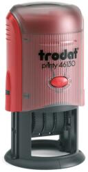 TRODAT 46130 Kör Dátumbélyegző (Ø 30 Mm) Lenyomattal