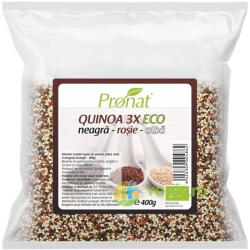 Pronat Quinoa Amestec (Neagra, Rosie si Alba) Ecologica/Bio 400g