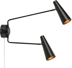 Markslöjd Lampă de perete Markslöjd 108690 PEAK 2xE14/40W/230V negru (ML1455)