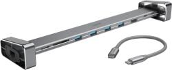 Hama 200103, USB TYPE-C 9 IN 1 DOKKOLÓ ADAPTER (4x USB3.1, HDMI, LAN, USB-C, PD, SD)