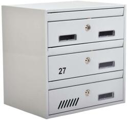  M35 Moduláris Postaládarendszer - 7 rekeszes - RAL 9006 Szürke (325-22229)