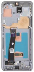 GH82-26032A Samsung Galaxy S20 Ultra / S20 Ultra 5G OLED kijelző érintővel Szürke kerettel előlap (GH82-26032A)