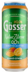 Gösser Natur Zitrone mangó-citrom ízű alkoholmentes sörital 0, 0% 500 ml