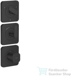 Hansgrohe AXOR CITTERIO C termosztátos falsík alatti kád /zuhany csaptelep, matt fekete 49710670 (49710670)