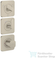 Hansgrohe AXOR CITTERIO C termosztátos falsík alatti kád /zuhany csaptelep, szálcsiszolt nikkel 49710820 (49710820)