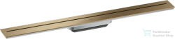 Hansgrohe AXOR DRAIN falhoz illeszthető 80 cm-es zuhanyfolyóka alaptest nélkül, szálcsiszolt bronz 42526140 (42526140)