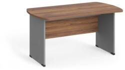 LENZA Manager asztal 140 x 85 cm, warmia dió / szürke
