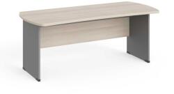 LENZA Manager asztal 180 x 85 cm, világos akác / szürke