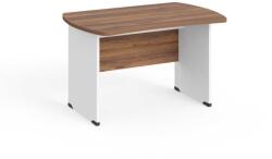 LENZA Manager asztal 120 x 85 cm, warmia dió / fehér