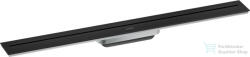 Hansgrohe AXOR DRAIN falhoz illeszthető 80 cm-es zuhanyfolyóka alaptest nélkül, matt fekete 42526670 (42526670)
