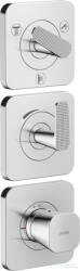 Hansgrohe AXOR CITTERIO C termosztátos falsík alatti kád /zuhany csaptelep rombuszmetszéses fogantyúval, króm 49711000 (49711000)