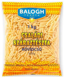 Balogh Tészta családi tojásnélküli száraztészta Rövidcső 1kg