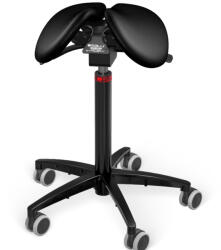 Salli MultiAdjuster nyeregszék Kárpit színe: Szintetikus bőr - fekete #5816, Szerkezet: fekete + standard bázis, Testmagasság: Közepes (M) - 170 cm-ig