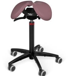 Salli Swing nyeregszék Kárpit színe: Szintetikus bőr - régi rózsaszín #9532, Szerkezet: fekete + standard bázis, Testmagasság: Közepes (M) - 180 cm-ig