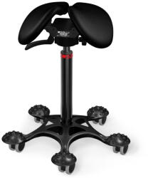 Salli Swing nyeregszék Kárpit színe: Bőr - fekete #99999, Szerkezet: fekete + masszázs Salli bázis, Testmagasság: Közepes (M) - 180 cm-ig