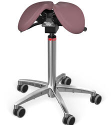 Salli MultiAdjuster nyeregszék Kárpit színe: Szintetikus bőr - régi rózsaszín #9532, Szerkezet: króm + standard bázis, Testmagasság: Alacsony (S) - 150 cm-ig
