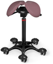 Salli Twin nyeregszék Kárpit színe: Szintetikus bőr - régi rózsaszín #9532, Szerkezet: fekete + masszázs Salli bázis, Testmagasság: Magas (L) - 165 cm-től