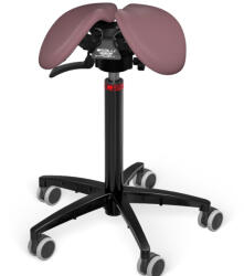 Salli SwingFit nyeregszék Kárpit színe: Szintetikus bőr - régi rózsaszín #9532, Szerkezet: fekete + standard bázis, Testmagasság: Magas (L) - 170 cm-től