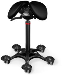 Salli SwingFit nyeregszék Kárpit színe: Bőr - fekete #99999, Szerkezet: fekete + masszázs Salli bázis, Testmagasság: Alacsony (S) - 150 cm-ig