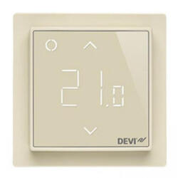 DEVI DEVIreg Smart érintőképernyős programozható termosztát, elefántcsont, ELKO kerettel (5610680142) (5610680142)