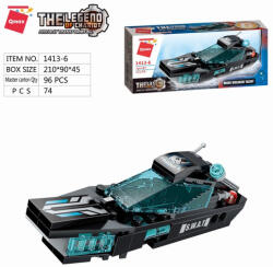 Qman építőkészlet Shadow Pulse Combat Vehicle 1413-6 Chln 74 db (LEGO kompatibilis) (QM1413-6)