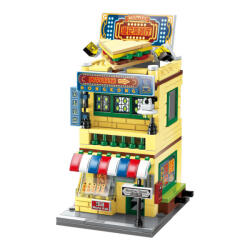 Qman építőkészlet City Corner K28002 Hong Kong étterem 300 db (LEGO kompatibilis) (QMK28002)