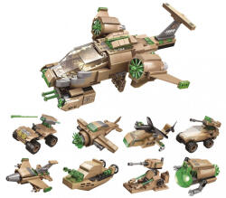 Qman építőkészlet Raider Aircraft 1804 8 az 1-ben készlet 396 db (LEGO kompatibilis) (QM1804)