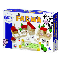 DETOA fa építőkészlet farm 100 db-os (14667)