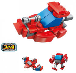 Qman építőkészlet Trans Collector 2104-8 Helikopter 3 az 1-ben 32 db (LEGO kompatibilis) (QM2104-1)