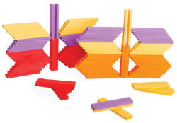 Bigjigs Toys fa színes építő készlet Sunset 100 db-os (BJ643)