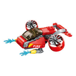 Qman építőkészlet Saviour Fv 1410-4 Fire ultralight repülőgép 59 db (LEGO kompatibilis) (QM1410-4)